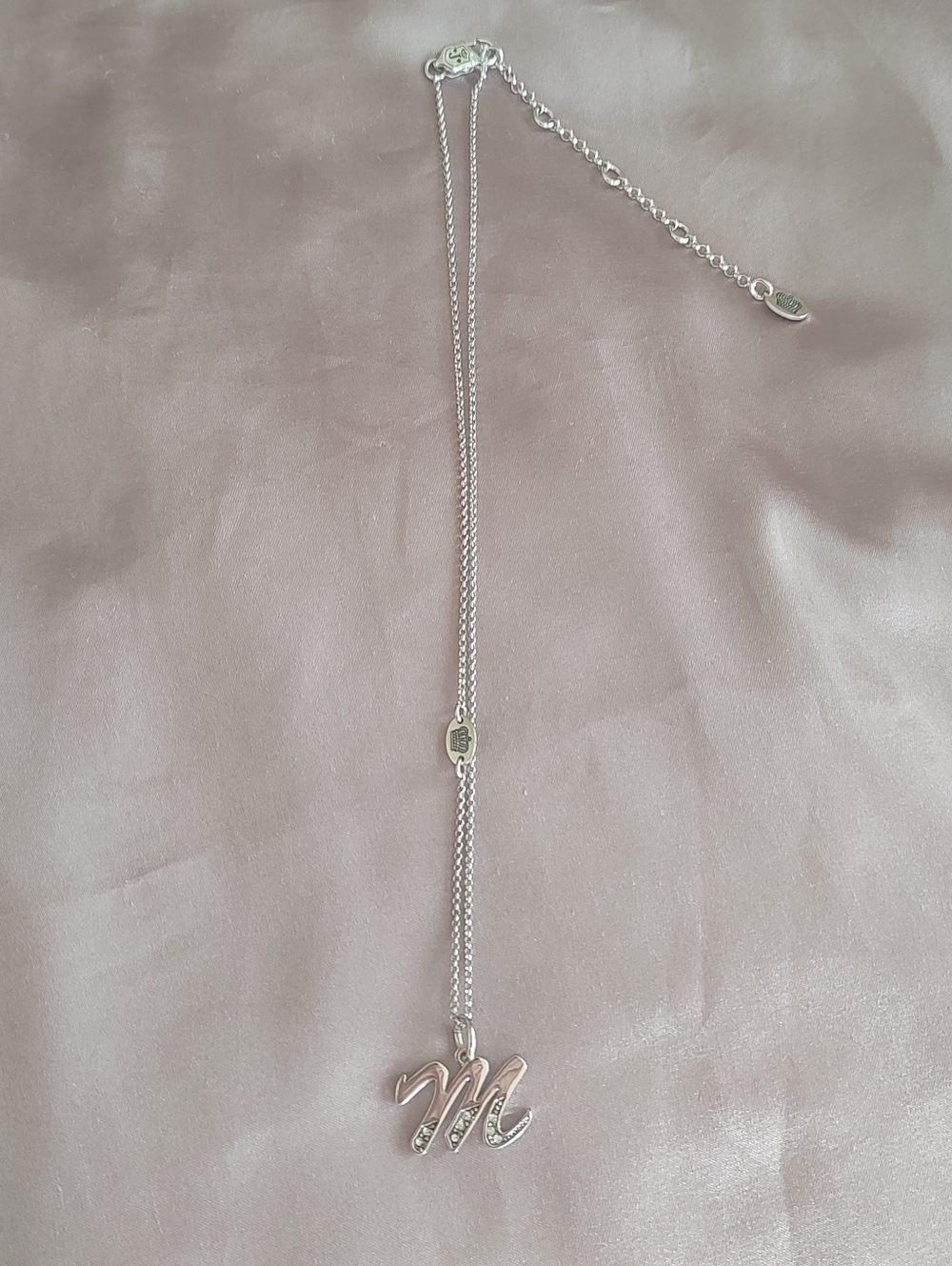 Vintage Juicy Couture Letter M Necklace - Picture 4 of 4